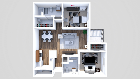 2 bedroom 2 bathroom floor plan